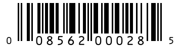 Barcode 008562000285