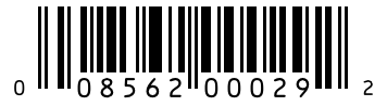 Barcode 008562000292