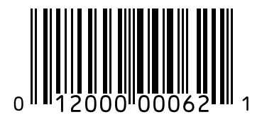 Barcode 012000000621