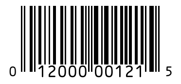 Barcode 012000001215