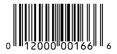 Barcode 012000001666