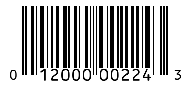 Barcode 012000002243