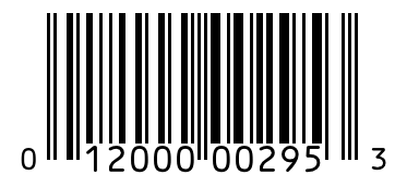 Barcode 012000002953