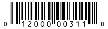 Barcode 012000003110
