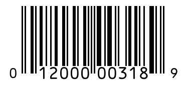 Barcode 012000003189