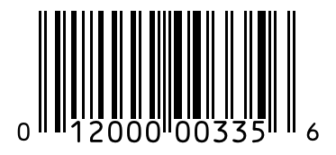 Barcode 012000003356