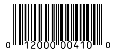 Barcode 012000004100