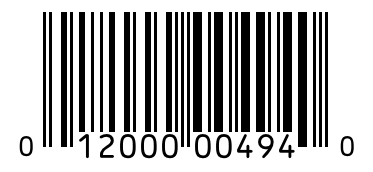 Barcode 012000004940