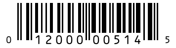 Barcode 012000005145