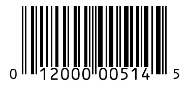 Barcode 012000005145