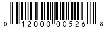Barcode 012000005268