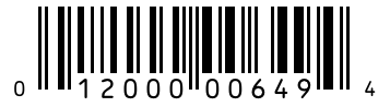 Barcode 012000006494