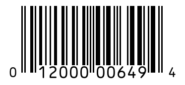 Barcode 012000006494