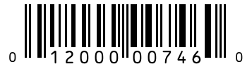 Barcode 012000007460
