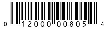 Barcode 012000008054