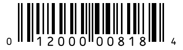 Barcode 012000008184