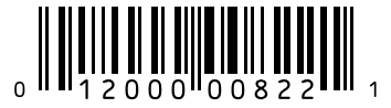 Barcode 012000008221