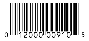 Barcode 012000009105