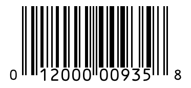 Barcode 012000009358