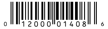 Barcode 012000014086