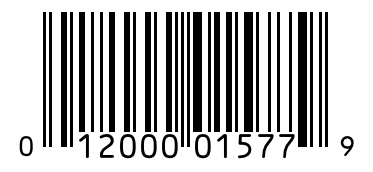 Barcode 012000015779