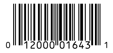 Barcode 012000016431
