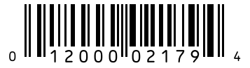 Barcode 012000021794