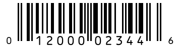 Barcode 012000023446