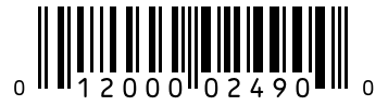 Barcode 012000024900