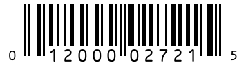Barcode 012000027215
