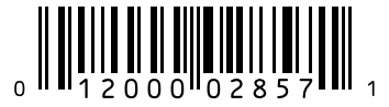 Barcode 012000028571