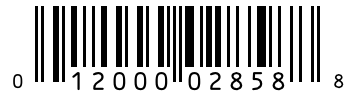 Barcode 012000028588