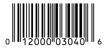 Barcode 012000030406