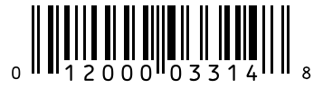 Barcode 012000033148