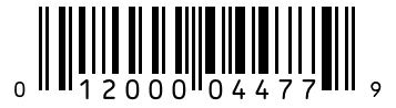 Barcode 012000044779