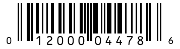 Barcode 012000044786