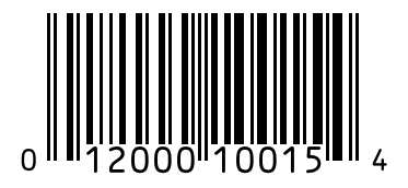 Barcode 012000100154
