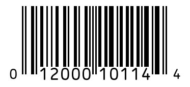 Barcode 012000101144