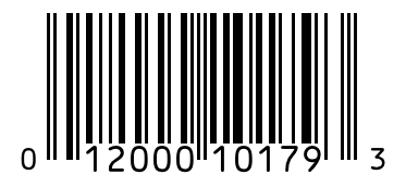 Barcode 012000101793