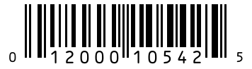 Barcode 012000105425