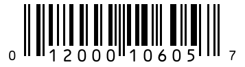 Barcode 012000106057