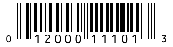 Barcode 012000111013