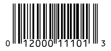 Barcode 012000111013