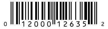 Barcode 012000126352