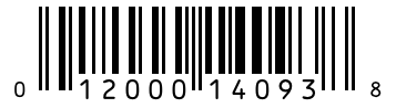 Barcode 012000140938