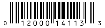 Barcode 012000141133
