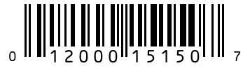 Barcode 012000151507