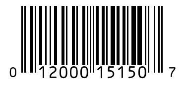 Barcode 012000151507