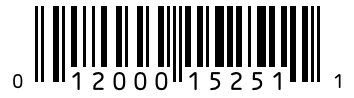 Barcode 012000152511