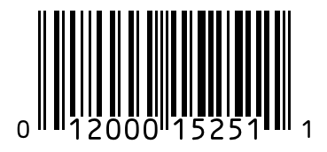 Barcode 012000152511